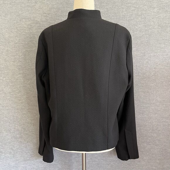 J. McLaughlin Structured Jacket Size 14 Minimalist Capsule Old Money Made in USA - Picture 5 of 11